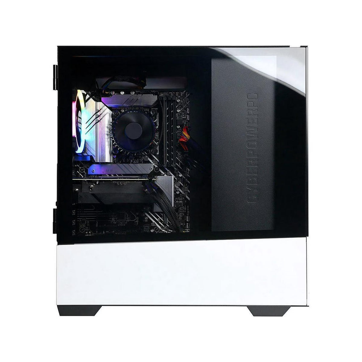 CyberPower C Series (16GB, 512GB SSD, Ryzen 5 7600, 3.80GHz) Win11H, Black/White (Refurbished - Excellent)