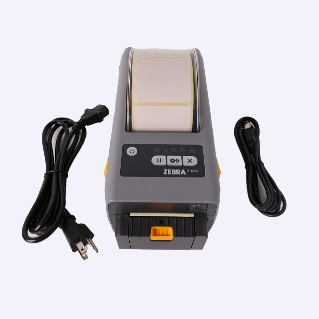 Zebra ZD410 Direct Thermal Desktop Label Printer 203 dpi USB ZD41022-D01W00EZ (Refurbished - Very Good)