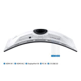 Samsung - Odyssey 49” 1000R Curved Dual QHD FreeSync & G-Sync Gaming Monitor - Black (Refurbished - Excellent)