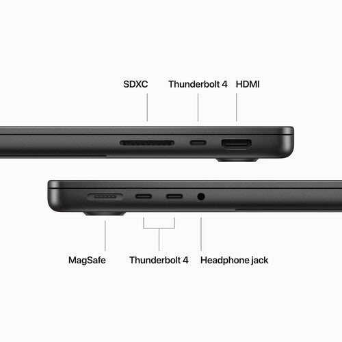 Apple MacBook Pro (14-inch, M3 Pro, Nov 2023) 14.2" 16GB 512GB SSD Apple M3 Pro macOS, Space Black (Refurbished - Fair)