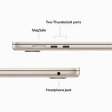 Apple MacBook Air (M2, 2022) 13.6" 8GB 256GB SSD Apple M2 3.49GHz macOS, Starlight (Refurbished - Excellent)