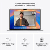 Apple MacBook Air (15-inch, M4, 2025) 15.3" 16GB 256GB SSD Apple M4 4.4GHz macOS, Silver (Certified Refurbished)