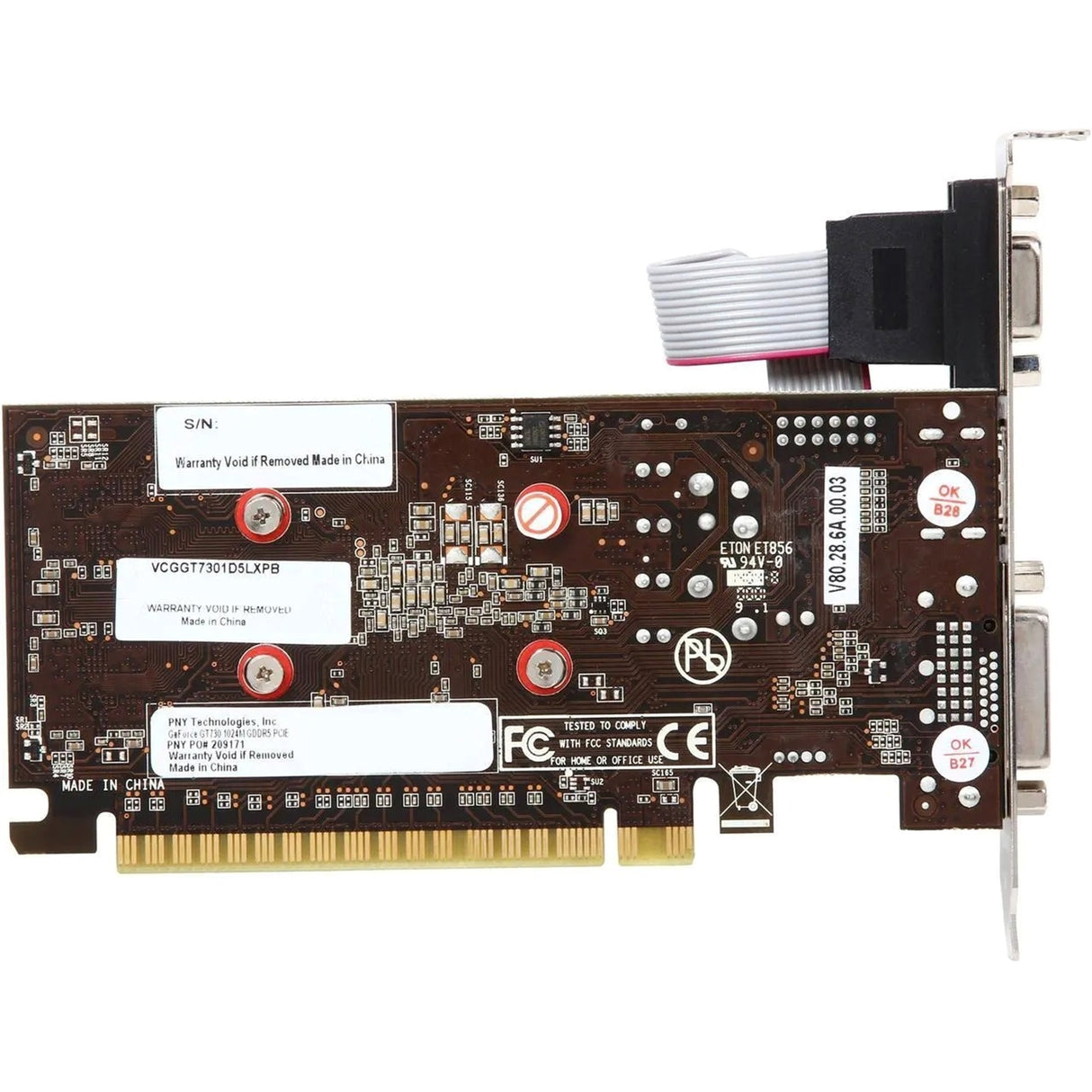 PNY GeForce GT 730 1GB GDDR5 PCI Express 2.0 x16 Low Profile Ready Graphics Card (New)