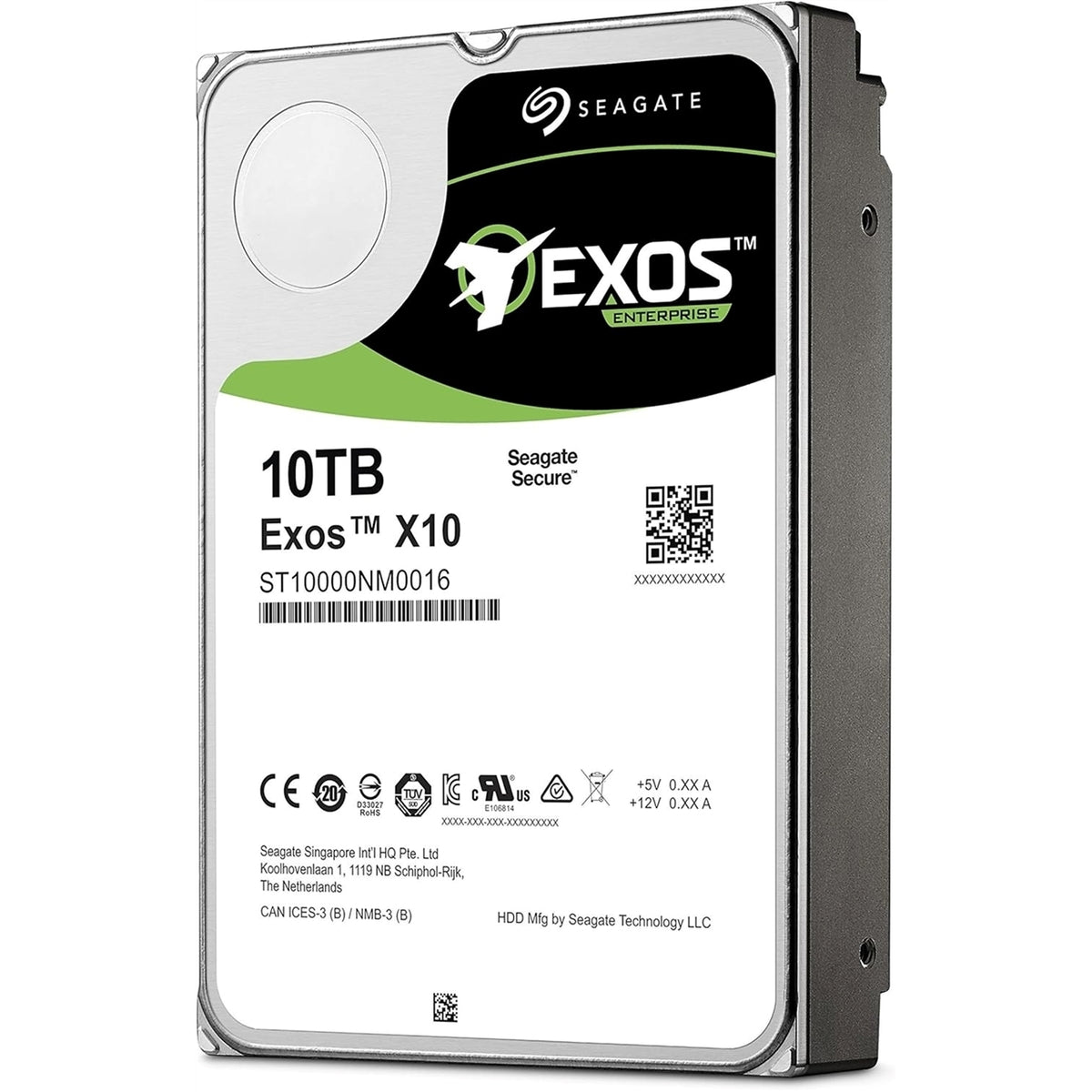 Seagate ST10000NM0016 3.5" 10TB 7200RPM SATA Hard Disk Drive (HDD), Silver (Refurbished - Fair)