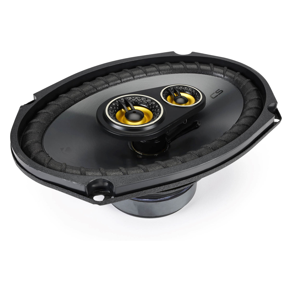 KICKER - CS Series 6" x 9" 3-Way Car Speakers with Polypropylene Cones (Pair) - Yellow/Black (New, Open Box)