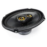 KICKER - CS Series 6" x 9" 3-Way Car Speakers with Polypropylene Cones (Pair) - Yellow/Black (New, Open Box)