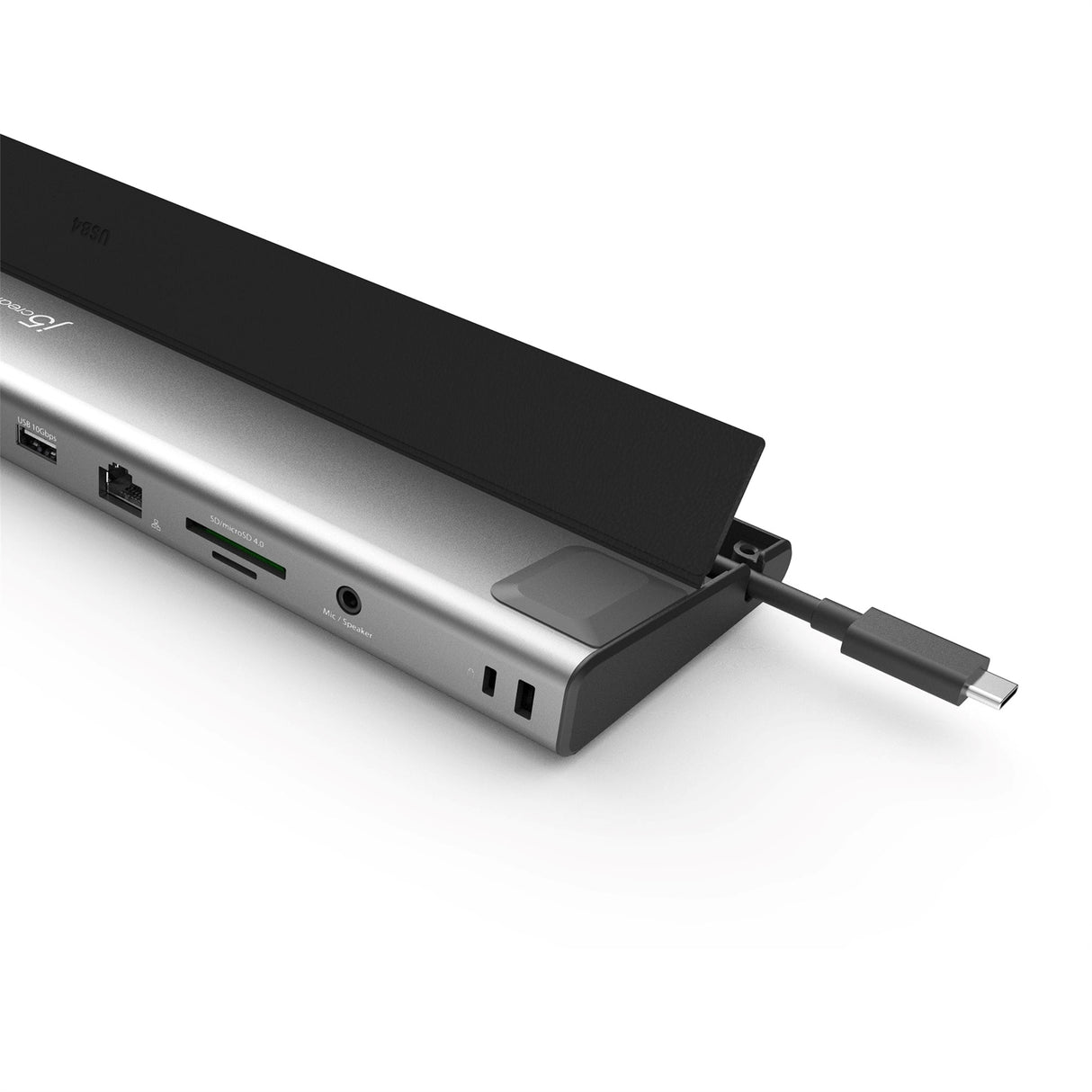 j5create JCD554 USB4 Triple 4K Docking Station, Space Gray & Black (New)