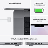 Apple MacBook Pro (14-inch, M1 Max, 2021) 14.2" 64GB 1TB SSD Apple M1 Max, Space Gray (Refurbished - Very Good)