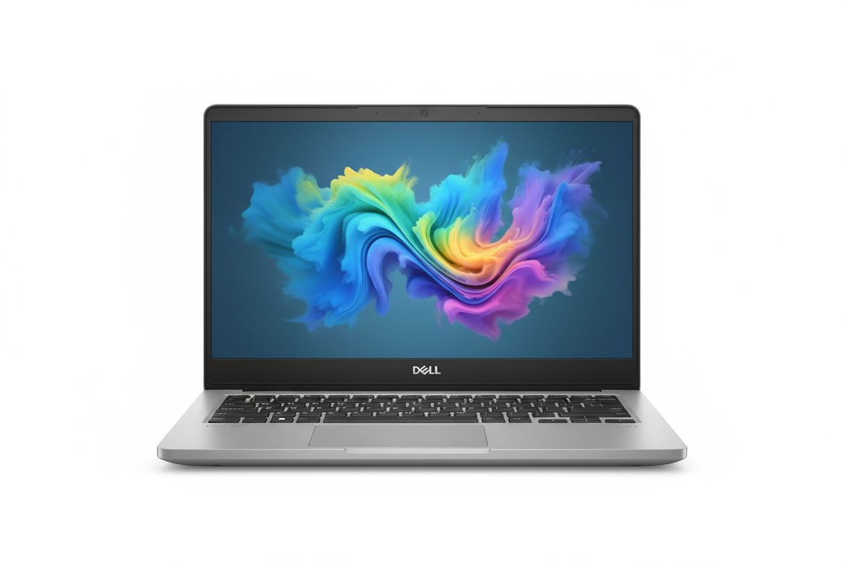 Dell INSPIRON 3593 I5-1035G1 white background, Laptop facing directly forwardwith wallpaper, fits 1080 x1080 px
