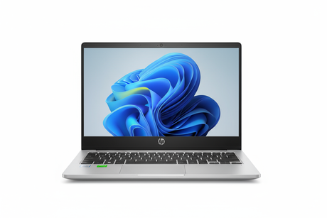 HP ELITEBOOK 755 G5 RYZEN
white background, Laptop facing directly forward with wallpaper, fits 1080 x1080 px
