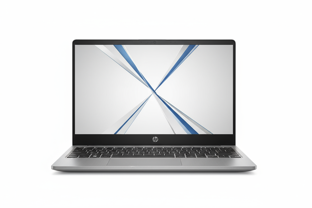 HP ELITEBOOK 845 G8 NOTEBOOK PC RYZEN white background, Laptop facing directly forward with wallpaper, fits 1080 x1080 px

