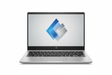 HP ELITEBOOK 845 G8 NOTEBOOK PC RYZEN white background, Laptop facing directly forward with wallpaper, fits 1080 x1080 px

