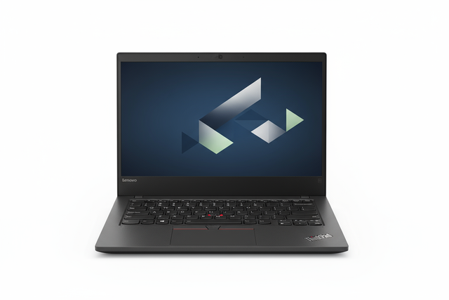 Lenovo THINKPAD L590 I5-8365U 1.60GHZ
white background, Laptop facing directly forward with wallpaper, fits 1080 x1080 px
